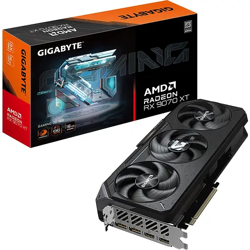 Відеокарта Gigabyte Radeon RX 9070 XT Gaming OC 16G (GV-R9070XTGaming OC-16GD) EU [145676]
