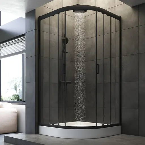 Душевая кабина AM.PM Gem 1/4 Round W90UG-401-100100-BT - фото 6