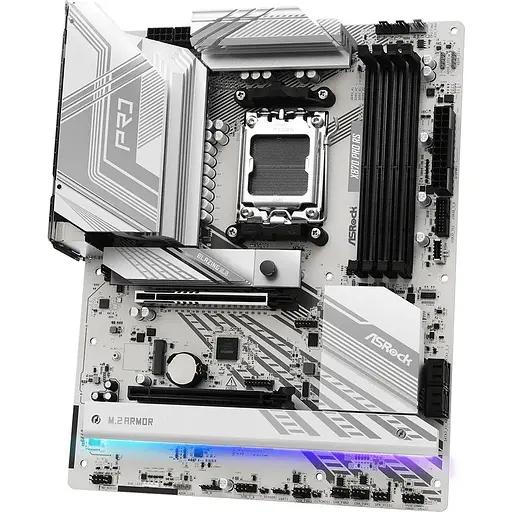 Материнская плата ASRock X870 PRO RS (AM5/X870, 4xDDR5, 2xPCIex16, HDMI/USB4, 4xSATA, 3xM.2, 2.5GLan, ATX) - фото 3