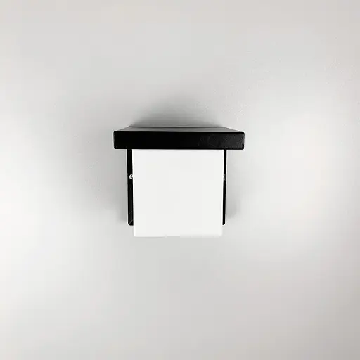 Фасадний чорний світильник квадратної форми 16х16 см Line.F OT 047 - фото 5