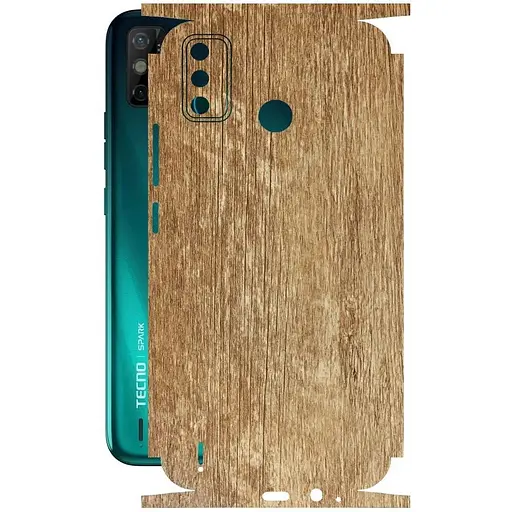 Защитная пленка StatusSKIN для Tecno Spark Go 2020 Корпус Винил Дерево светлое - фото 1