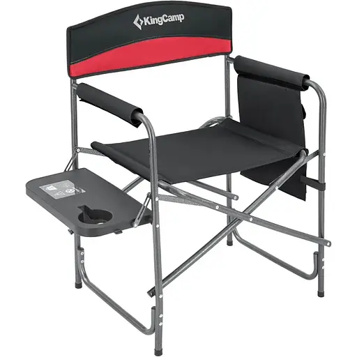 Складной стул KingCamp Folding Director Chair Black/Red (2248.65.51) [146475] - фото 2