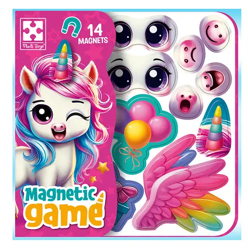 Игра развивающая "Эмоции Единорожки" Vladi Toys VT3220-01, 14 магнитов - фото 1