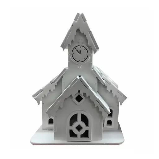 Домик декоративный новогодний деревянный 4х10х12 см. Dashuri 8066770862