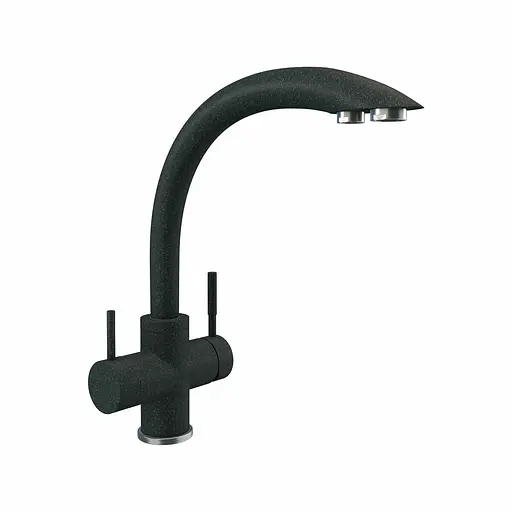 Змішувач для кухні під осмос Platinum 8203 HDF Антрацит Чорний - фото 1