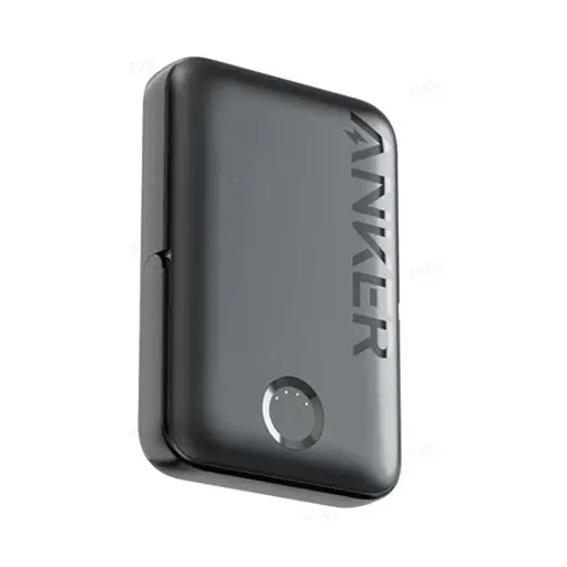 Магнітний Magsafe повербанк Anker A1618 5000 mAh для iPhone з підставкою для телефону чорний - фото 3