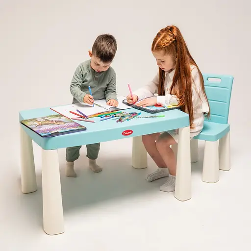 Детский набор "Играем и учимся" Doloni 04660/7 в наборе стол, стул, конструктор - фото 5