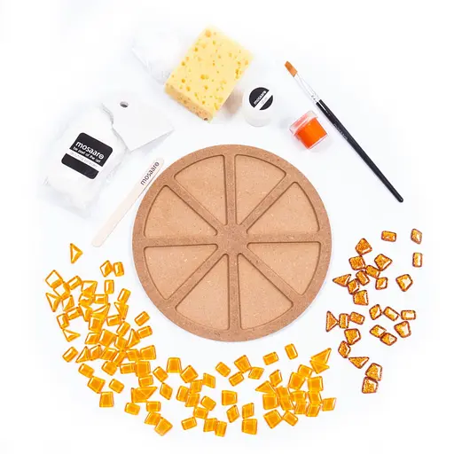 Набір для творчості скляна мозаїка Апельсин Mosaaro MA2033, 2 рівень - фото 3