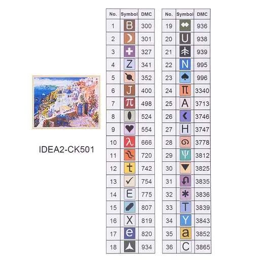 Набір з алмазною мозаїкою "Грецький острів" 40*50 см, IDEA2-CK501, ТМ "99IDEAS" - фото 8