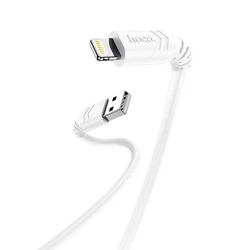Кабель Hoco Lightning Fortune charging data cable X62, 1 метр білий