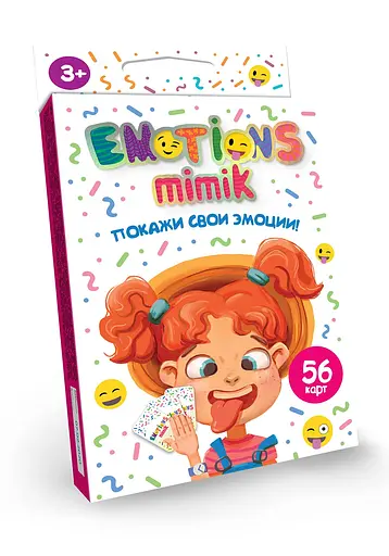 Карткова гра Emotions Mimik (російською), Danko Toys
