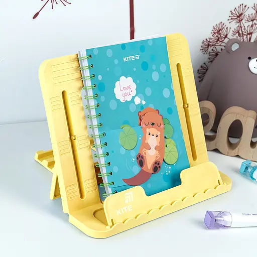 Подставка для книг Kite пластиковая желтая (K25-330-5) - фото 4