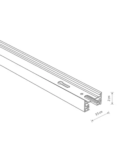 Трековый шинопровод Nowodvorski 9014 Profile WT - фото 2