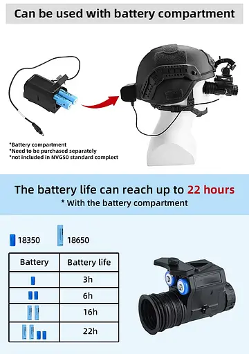 Монокуляр ночного видения NVG50 2.5k 45° Wi-Fi 940нм (до 600м в темноте) - фото 8