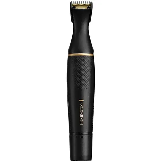 Тример Remington T-Series, для бороди, вусів, окантовки, брови, носа та вух, ААх1, вібраційний мотор, насадок-4, сталь, чорний