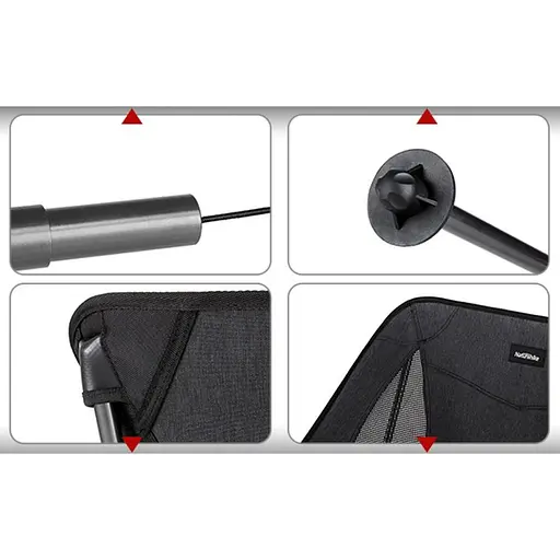 Стул складной Naturehike Stellaluna L04 CNK2450JJ015 черный - фото 4