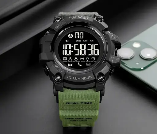 Спортивные наручные смарт-часы Skmei 2053 (Зеленый) - фото 7