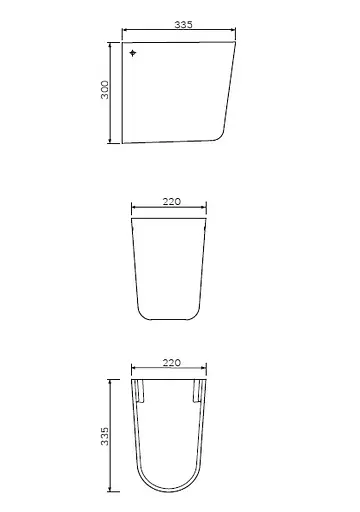 Полупьедестал AM.PM Like (C804970WH) - фото 4