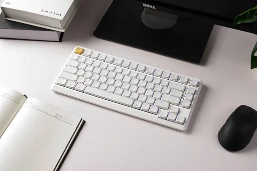 Keychron Клавіатура механічна J1 82Key, K pro Brown, WL/BT/USB-A, QMK, Hot-swap, EN/UKR, RGB, білий - фото 3