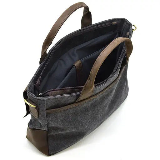 Кожаная мужская сумка TARWA 36х27х10 см sum0026084 - фото 7