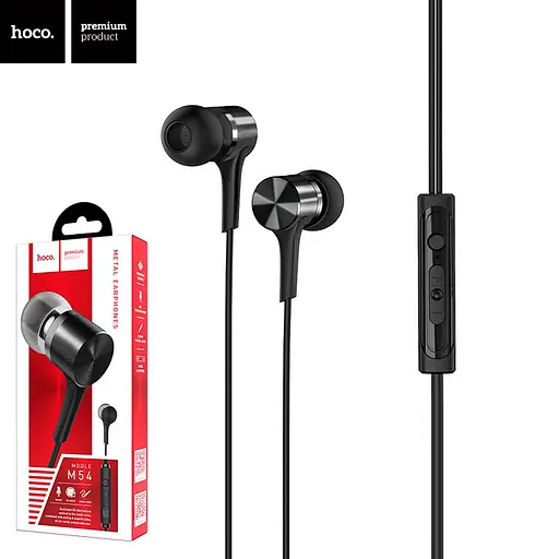 Наушники вакуумные Hoco M54 чёрные - фото 3