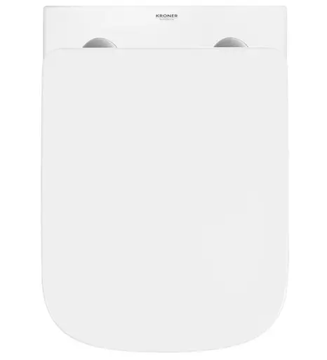 Унитаз подвесной безободковый Kroner Eifel WHI483429 TORNADO с сиденьем (KE483429WHIT) (CV032966) - фото 8