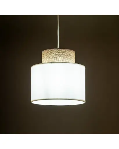 Підвісний світильник, люстра Tk Lighting 10078 Duo Juta E27 1x15W IP20 Білий - фото 3