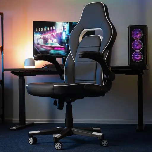 Ігрове крісло 2E Gaming Hebi Black/White (2E-GC-HEB-BKWT) - фото 9