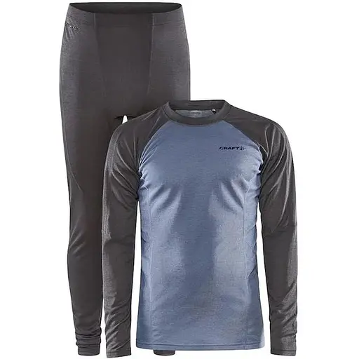 Комплект термобілизни Craft Core Warm Baselayer Set Man L Чорний/Синій (1068-1909709 L 985362)
