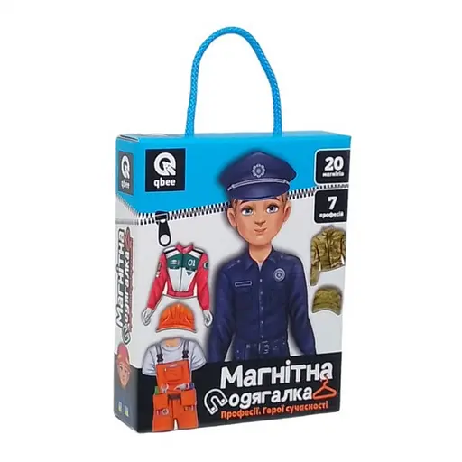 Дитяча магнітна гра "Професії герої сучасності" QB600-004, 20 магнітів 7 професій