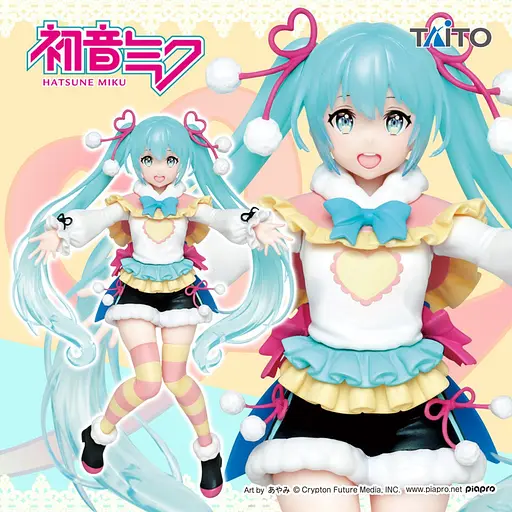 Коллекционная фигурка Taito Вокалоид Хацунэ Мику Vocaloid Hatsune Miku Winter 18 см T V HM W 18 - фото 4