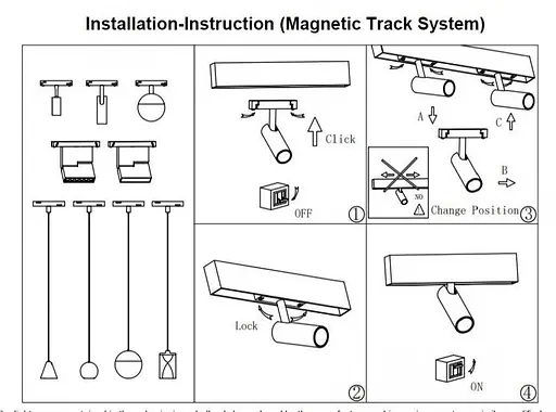 Світильник магнітний трековий Kloodi KDMG-SPOT30 3W 3K GD - фото 2