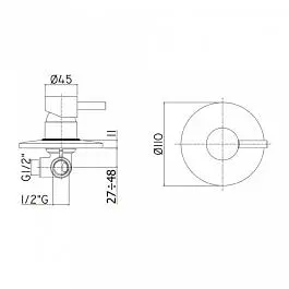 Змішувач для душу Paffoni Light white matt LIG011BO, Білий матовий - фото 2