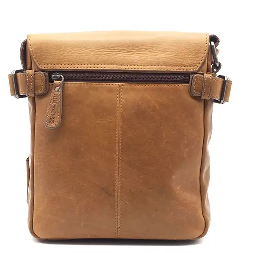 Кожаная мужская сумка через плечо Hill&Burry 24.5х21х6 см sum0025924 - фото 2