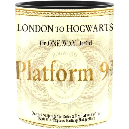 Кружка GeekLand Harry Potter Гаррі Поттер Квиток на Гоґвортс Експрес HP.02.032 чорна - фото 1