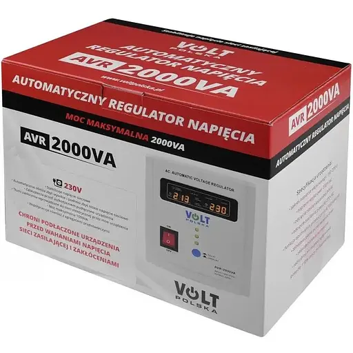 Стабилизатор напряжения Volt Polska AVR 2000VA 8-11% - фото 5