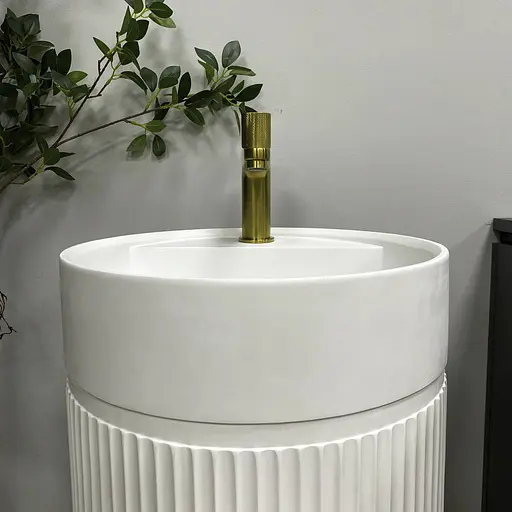 Умивальник підлоговий VBI Mirano white matt VBI-019022, Білий матовий - фото 3