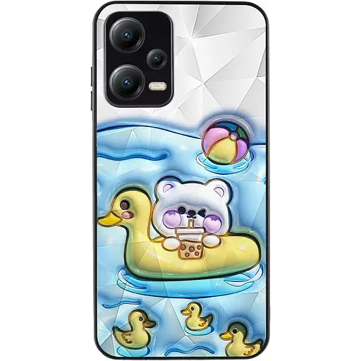 TPU+PC чохол Prisma Fluffie для Xiaomi Poco X5 5G / Note 12 5G Ducklings - фото 2