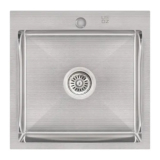 Кухонна мийка Lidz H5050 Brush 3.0/1.0 мм (LIDZH5050BRU3010), Нержавіюча сталь - фото 1