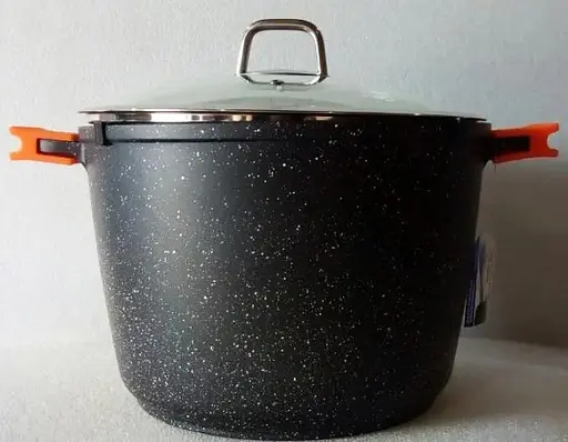 Каструля казан Bohmann BH-7351-24-MRB 24 см 5.7 л подвійне дно мармурове покриття - фото 4