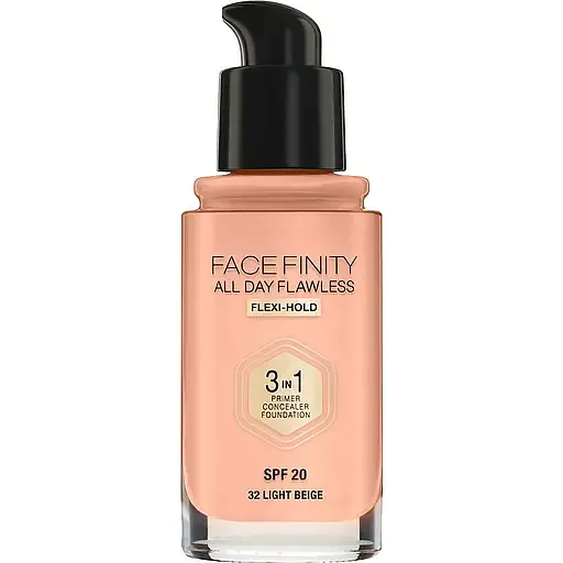 Тональная основа Max Factor Facefinity All Day Flawless 3 в 1 тон 32 (Light Beige) 30 мл - фото 2