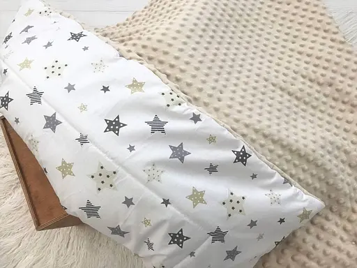 Плед з плюшем Moontime 100 x 80 см "Зорепад бежевий" - фото 2