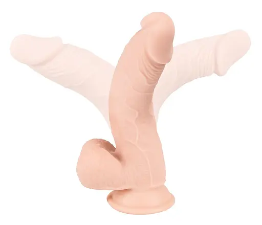 Фалоімітатор Orion Nature Skin Medium Bendable 24 см тілесний - фото 3