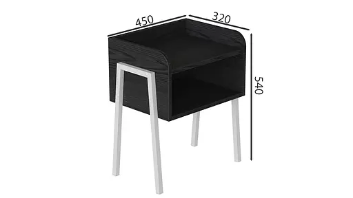 Тумба модульна Джузі 540x450x320 метал Білий ДСП Сосна Кембра 16мм FRD-102977 - фото 3