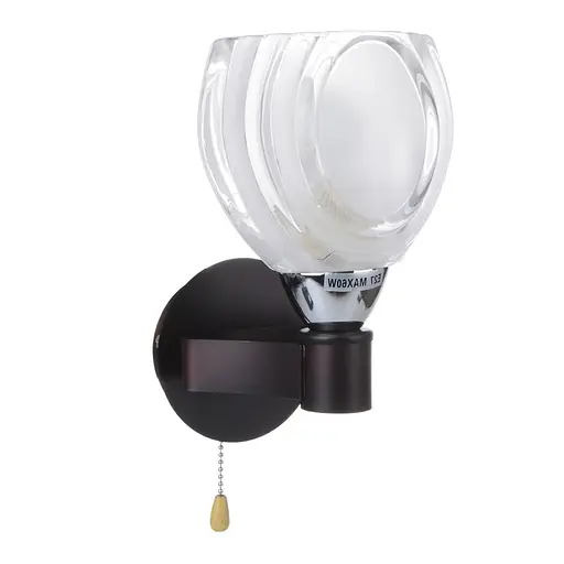 Бра Brille LK-249W/1 настенное накладное с выключателем E27 CH+W - фото 3