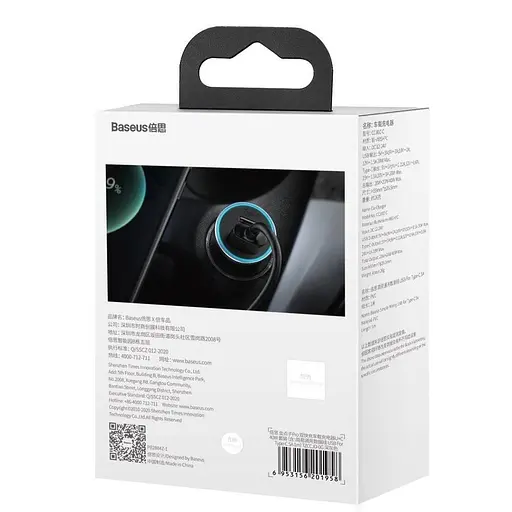 Автозарядный с кабелем в комплекте Baseus Golden Contactor Pro 40 W 2 USB + Type-C 5 A (1m) - фото 7