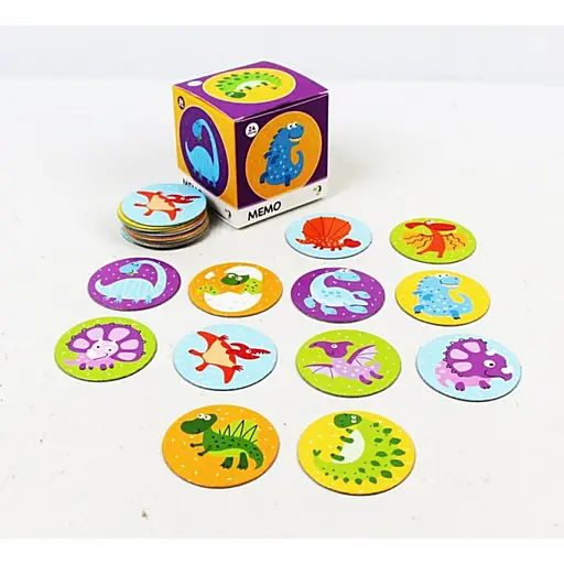 Детская настольная игра мемо "Динозавры" DoDo 300142, 24 фишки - фото 2