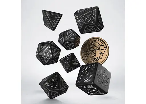 Набір кубиків The Witcher Dice Set. Geralt - The Silver Sword , 7 шт. (SWGE04) - фото 2