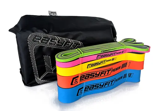 Набір двошарових гумок для підтягування EasyFit Premium 2-63 кг (5 шт.) (EF-2635s) - фото 3