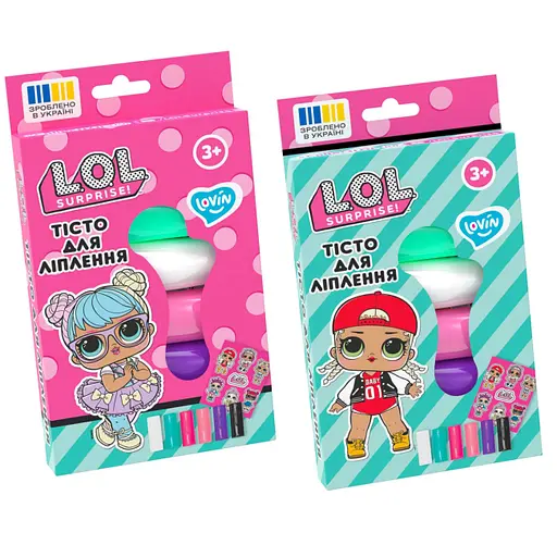 Набір для ліплення з тістом L.O.L. Surprise!, 6 кольорів, TM Lovin - фото 4